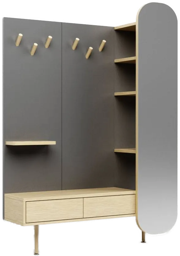 Funkční a minimalistická předsíňová stěna VENTUM 03 levá